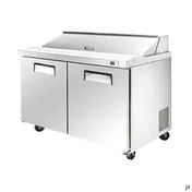 Vitlife Commercial VSP48 48" 2-Section Refrigerated Sandwich / Salad Prep Table, 13.8 cu. ft. 3 image