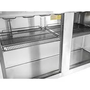 Vitlife Commercial VSP48 48" 2-Section Refrigerated Sandwich / Salad Prep Table, 13.8 cu. ft. 6 image