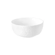 Mikasa 001-770486 Seltmann Bowl, 5.94", 27.7oz, Relief, Nori, White, Porcelain, Dishwasher Safe 1 image