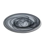 Ardacam 2061-43 - Round Glass Dinner Plate, 13" Diameter, Black Gusto Finish, Premium Stoneware Look 1 image