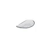 Ardacam 2236-1 Free Form Glass Plate, 5.12" x 2.76" Clear Auster Finish, Elegant Smallware Dinnerware 1 image
