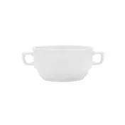 Mikasa 5305721 Bistro Soup Bowl, 11.2 oz, Vitrified Porcelain, White, Dishwasher and Microwave Safe 1 image