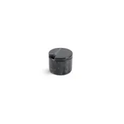 Chic 5314805 Sugar Jar, 3" Black Marble China, Dishwasher Microwave Oven Elegant Safe 1 image