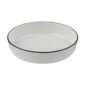 ID Fine 5321595 Oval Bone China Bowl, 39.6 oz (8.25"W x 8.25"D x 2.11"H), Modest Green, Safe 1 image