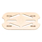 Carlisle 1053513 Drain Shelf, 1/9-Size Pan, Footed, Notched, Amber, NSF, BPA-Free, Dishwasher Safe 2 image