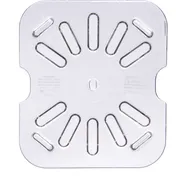 Carlisle 3068907 StorPlus Drain Shelf, 1/6 Clear Polycarbonate, NSF, -40° to 212° F, Made in USA 2 image