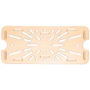 Carlisle 3087013 StorPlus Drain Grate, 1/3 Size Pan, Dishwasher Safe, Polycarbonate, Amber 2 image