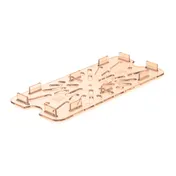 Carlisle 3087013 StorPlus Drain Grate, 1/3 Size Pan, Dishwasher Safe, Polycarbonate, Amber 1 image