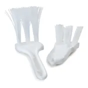 Carlisle 4052900 Sparta Lettuce Cutter Brush, 6" x 2-1/2" Nylon Bristles, Black/Cherry - 1/Each 2 image
