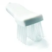 Carlisle 4052900 Sparta Lettuce Cutter Brush, 6" x 2-1/2" Nylon Bristles, Black/Cherry - 1/Each 1 image