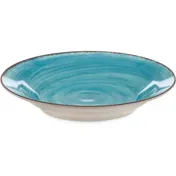 Carlisle 5400315 Mingle Soup Bowl, 9" Diameter, 18.5-20 oz Capacity, Blue Melamine, Dishwasher-Safe 1 image