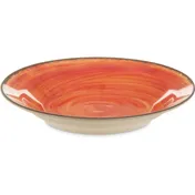 Carlisle 5400352 Mingle Soup Bowl, 9", 18.5 oz, Orange Melamine, Dishwasher Safe, NSF Certified 1 image