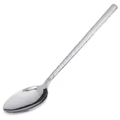 Carlisle 60200 Terra Serving Spoon, 12"L, Stainless Steel, Hammered Mirror Finish 1 image