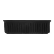 Carlisle 811003 Deliware Crock, 5 lb., 10"L x 6"W Rectangular, Dishwasher Safe Polypropylene Black 2 image