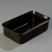 Carlisle 811003 Deliware Crock, 5 lb., 10"L x 6"W Rectangular, Dishwasher Safe Polypropylene Black 1 image