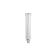 Carlisle C3165WH Wall Mount Cup Dispenser, 16" Tube, Plastic, White, Fits 4-10 oz Cups 1 image