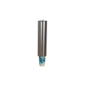 Carlisle C3450SS Wall Mount Cup Dispenser, 16" Tube, Stainless Steel, Fits 8-24 oz Cups 1 image