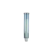 Carlisle C4160TBL Wall Mount Cup Dispenser, 16" Tube, Plastic, Arctic Blue, Holds 3-4.5 oz Cups 1 image