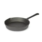 Concasse MCACCCOM11 12" Round Cast Iron Sizzle Platter with Handle - 12" Diameter Servingware 1 image