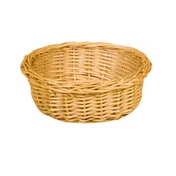 Concasse MCCETRED0803B Plastic Round Basket, 8-1/4" Diameter x 3-1/4" Height, Beige Woven Design 1 image
