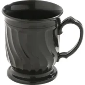 Dinex DX300003 - Pedestal Base Plastic Mug, 8 oz Onyx Black Polypropylene, - 48/Case 1 image