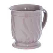 Dinex DX300031 - Pedestal Plastic Mug, 8 oz 240ml Insulated Latte, Brown PP, 48/Case 1 image