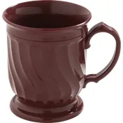 Dinex DX300061 - Plastic Mug, 8 oz Cranberry Red Polypropylene Insulated Turnbury - 48/Case 1 image