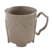 Dinex DX500031 - 8 oz Brown Plastic Mug, Double-Wall Insulated, Ozone-Safe Foam, Dishwasher PP Free 1 image