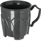 Dinex DX500044 - 8 Oz Double-Wall Plastic Mug, Graphite Grey, Dishwasher Safe, BPA Free - Case 1 image