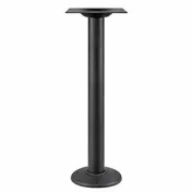 JustChair TBX-WB-BOLT-DOWN-40 Restaurant Table Base, 8" Base Spread, 40-1/2"H Bar Height, Bolt-Down, Dome Style Base Cover, Textured Powder Coated Steel, Black Finish 1 image