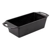 Lodge BW10LP Cast Iron Loaf Pan, 10" x 5", Rectangular Handles, Seasoned, Induction Ready Made in USA 1 image