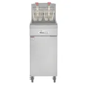 Hubert 199509 15.5" Floor Model Gas Deep Fryer, Full Pot Liquid Propane, 40 Ibs, 90.000 BTU 1 image