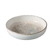 Yanco LE-508 - 8-1/2" x 2⅛" China Bowl, 35 oz, White/Brown, Dishwasher & Microwave Safe - 1 Dozen 1 image