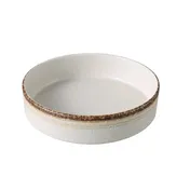 Yanco RO-2706 - China Bowl, 6" Diameter, 16 oz Capacity, White/Brown, Dishwasher Safe 1 Dozen 1 image