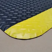 Cactus 1053F-4 Anti-Fatigue Mat, 4' Wide, 9/16" Thick, Yellow Safety Edge, Vinyl, Per Foot 2 image