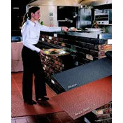 Cactus 1640R-C332 Revers-a-Mat Safety Runner, 3'x32' 3/8" Thick Black Rubber Anti-Slip Mat - 1/Roll 1 image