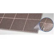Cactus 2535-R33 Honeycomb Anti-Slip Mat, 3'x3', 9/16" Thick Rubber, Red, for Kitchens 1 image