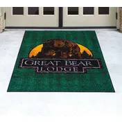 Cactus 46-31 - Floor Mat, 3' x 10', 7/16" Thick, Nylon Yarn, Cleated Rubber Backing, Logo Print 1 image