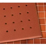 Cactus 5000-R35 VIP Red Cloud Anti-Fatigue Mat, 3' x 5', 3/4" Nitrile Rubber, Red Drainage Holes 1 image