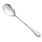 CAC China 8002-19 Elite Serving Spoon, 11-1/2"L, Solid Heavy, 18/8 Stainless Steel, 1 Dozen 1 image