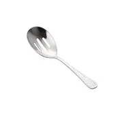 CAC China 8015-22 Auspicious Slotted Serving Spoon, 9" Long, Heavy 18/8 Stainless Steel - 1 Dozen 1 image