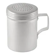 CAC China ADRE-10H Dredge Shaker, 10-Ounce Aluminum, Silver Handle, Perforated Top, 10-11 oz 1 image