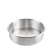 CAC China B1CP-103 Professional Round Cake Pan, 10" Diameter x 3" Height, Heavy-Gauge Aluminum Baking Pan 1 image