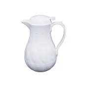 CAC China BVSR-20W Beverage Server, 20 oz., Double-Wall Insulated, Plastic, White 1 image