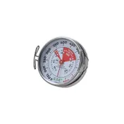CAC China FPMT-GF11 Grill Thermometer, 2" Dial, Side Handles, Reinf. Glass, 150-700°F/70-370°C, NSF 1 image