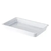 CAC China MLBF-101-W Full-Size Melamine Buffet Pan, 1/1 Size, 2-1/2" Deep, White 1 image