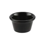 CAC China MRKF-3-BLK - 3 oz Black Melamine Ramekin, 3-1/8" Dia, Dishwasher Safe - 1 Dozen 1 image