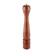 CAC China PMW1-18BN Pepper Mill - 18" Height, Solid Hardwood, Brown Matte, Grinder with Top Knob 1 image