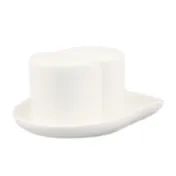 CAC China PSP-3 Salt & Pepper Shaker Set, Shakers 2-3/4" H, Saucer 5-7/8" L, Porcelain - Set 1 image