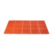 CAC China RMAT-35RD - Floor Mat 5' x 3', 3/4" Thick Rubber, Red, Slip-Resistant, Grease-Resistant 1 image